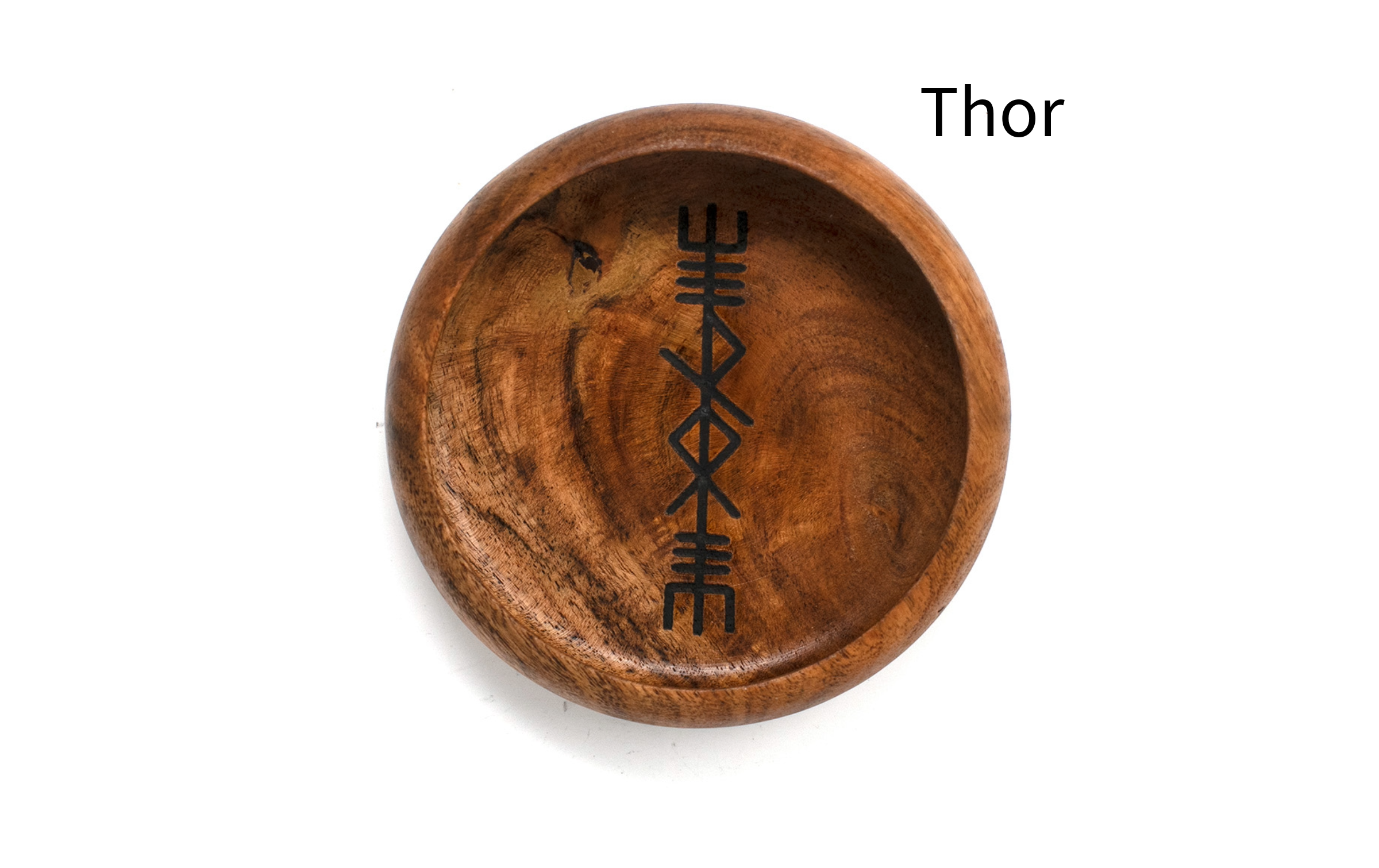 Norse God Offering Bowls with Hand Burned Bindrunes