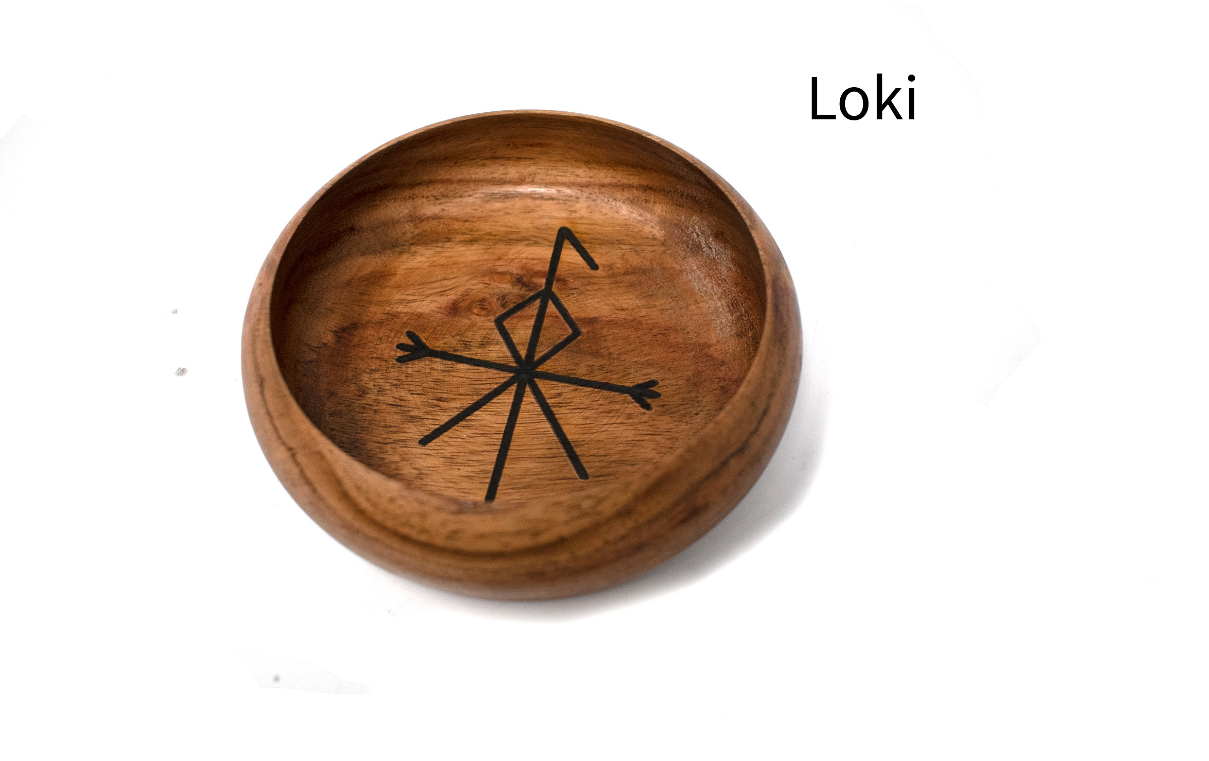 Norse God Offering Bowls with Hand Burned Bindrunes