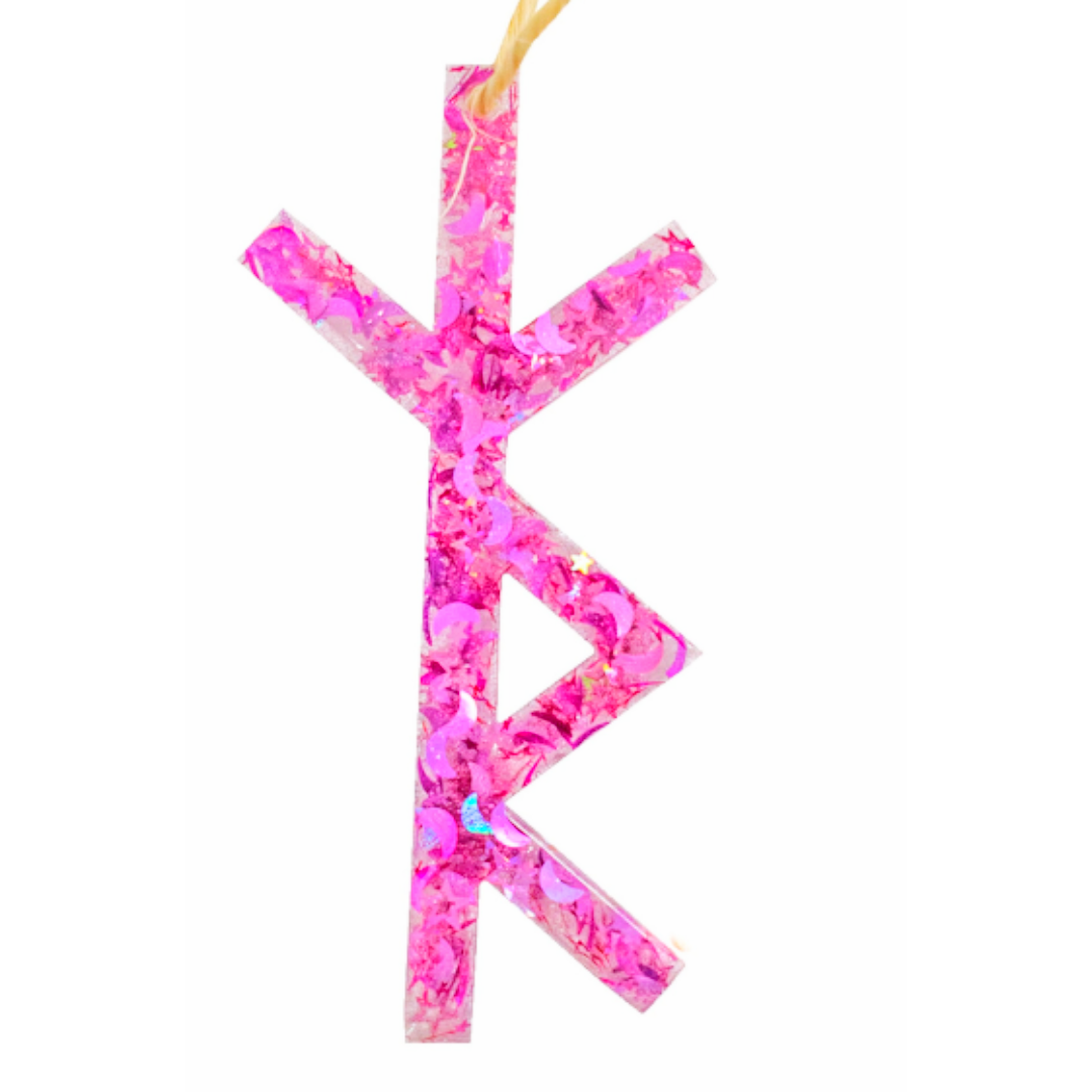 Safe Travels Protection Bindrune Talisman – Hand-Poured Resin