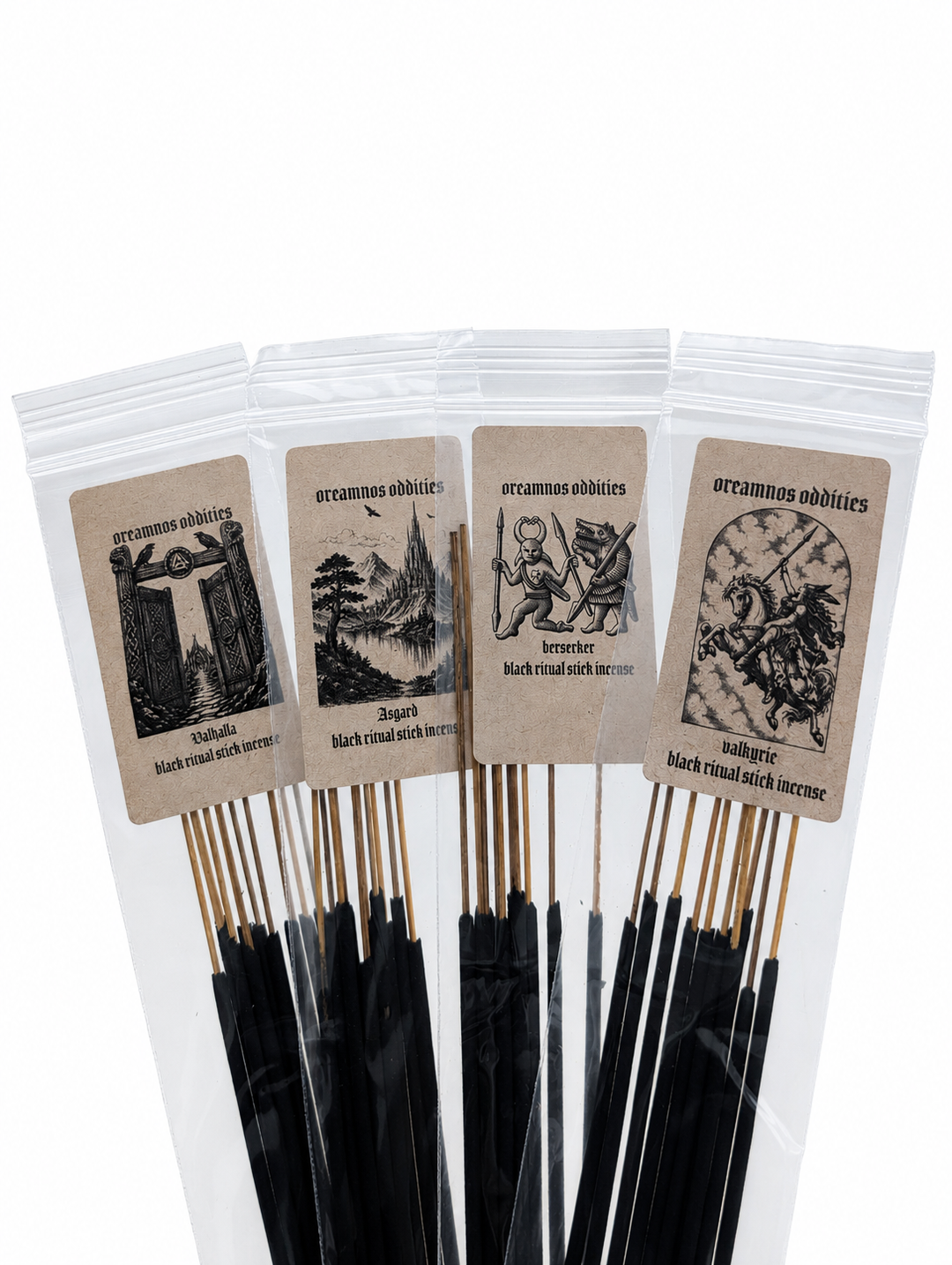 Black ritual bindrune incense