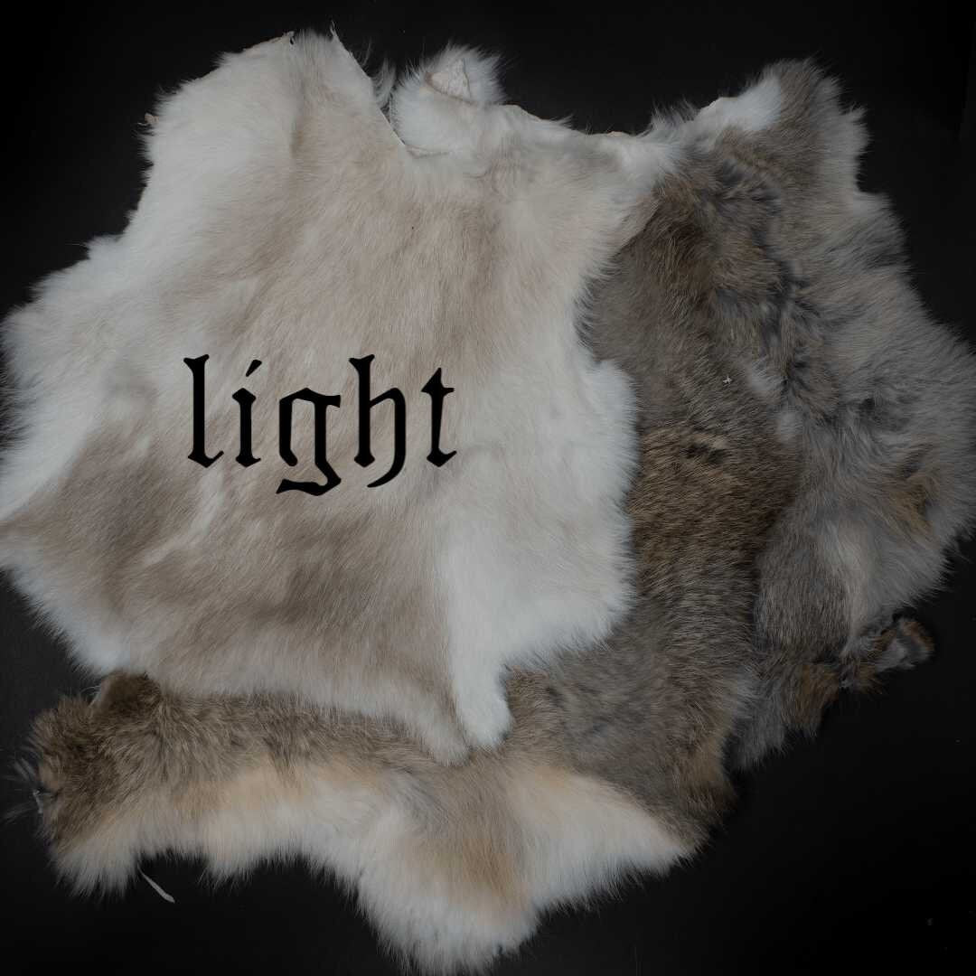 Goddess Hel stave - rabbit hide altar cloth