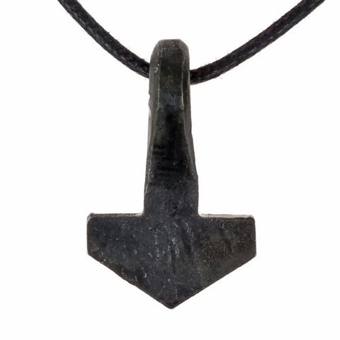 Image of hand forged Mjolnir from Björkö necklace