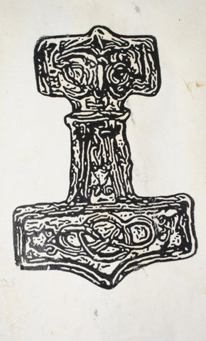Image of mjolnir rabbit hide altar cloth
