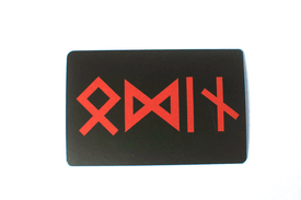 Runic Odin sticker, rune sticker, norse sticker, odin sticker, viking sticker, heathen sticker, asatru sticker