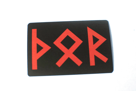 runic Thor sticker, thor sticker, rune sticker, viking sticker, heathen sticker, norse sticker