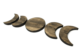 Moon phase wall hanger set