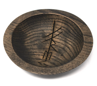 rune offering bowl, viking offering bowl, norse offering bowl, pagan offering bowl, heathen offering bowl, witch offering bowl, runic offering bowl, bindrune offering bowl, freya offering bowl, norse god offering bowl