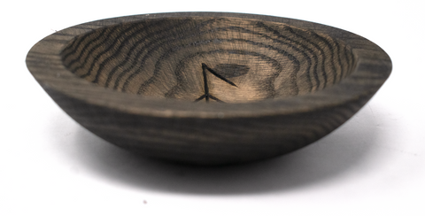 rune offering bowl, viking offering bowl, norse offering bowl, pagan offering bowl, heathen offering bowl, witch offering bowl, runic offering bowl, bindrune offering bowl, loki offering bowl, norse god offering bowl
