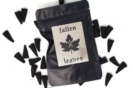 fallen leaves cone incense