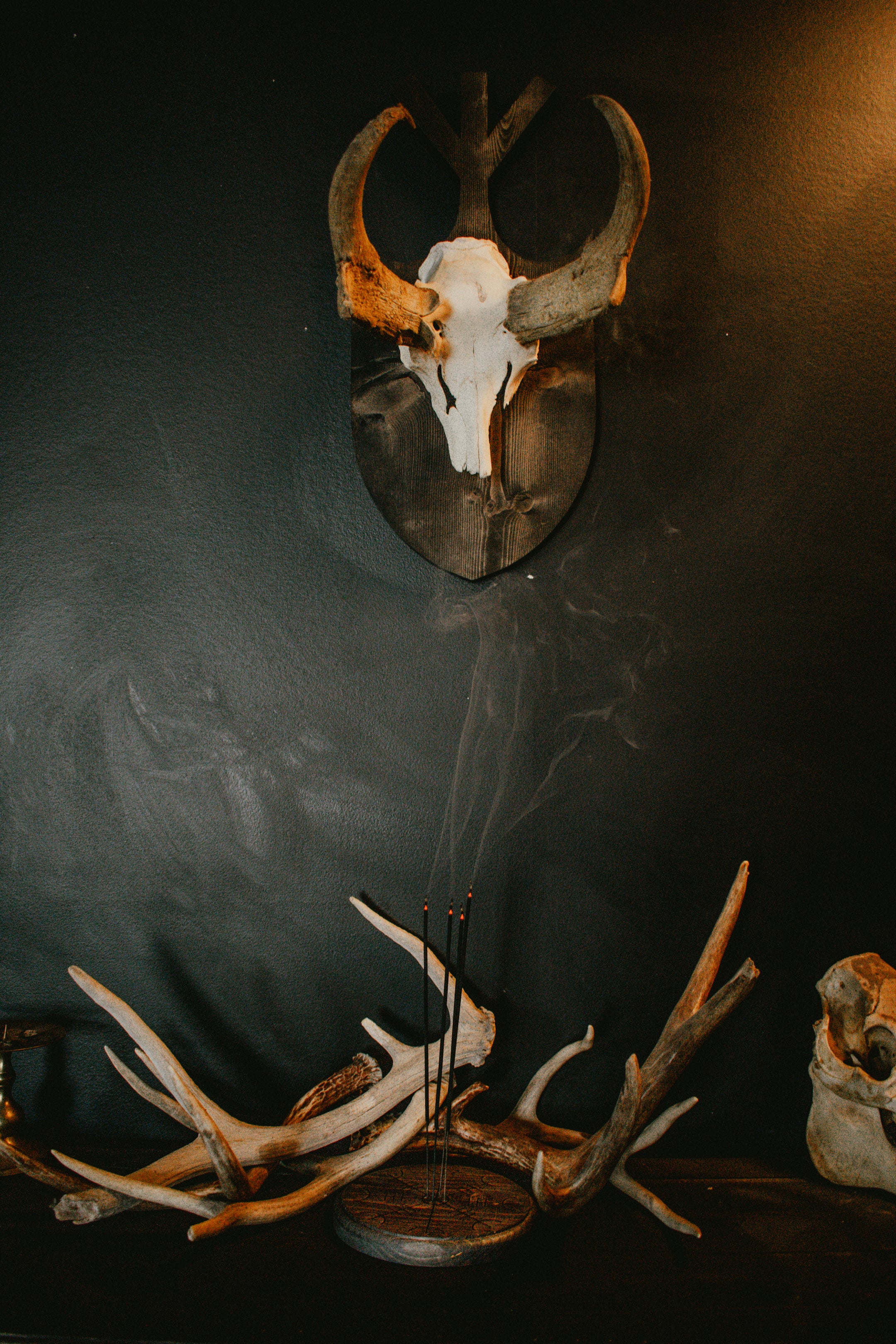 pagan incense dish, helm of awe, norse incense dish, wooden incense dish, witchy incense dish, viking incense dish