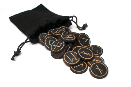 Circular Elder Futhark rune set