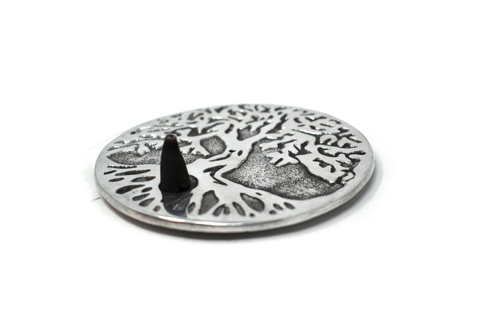 yggdrasil metal cone incense dish