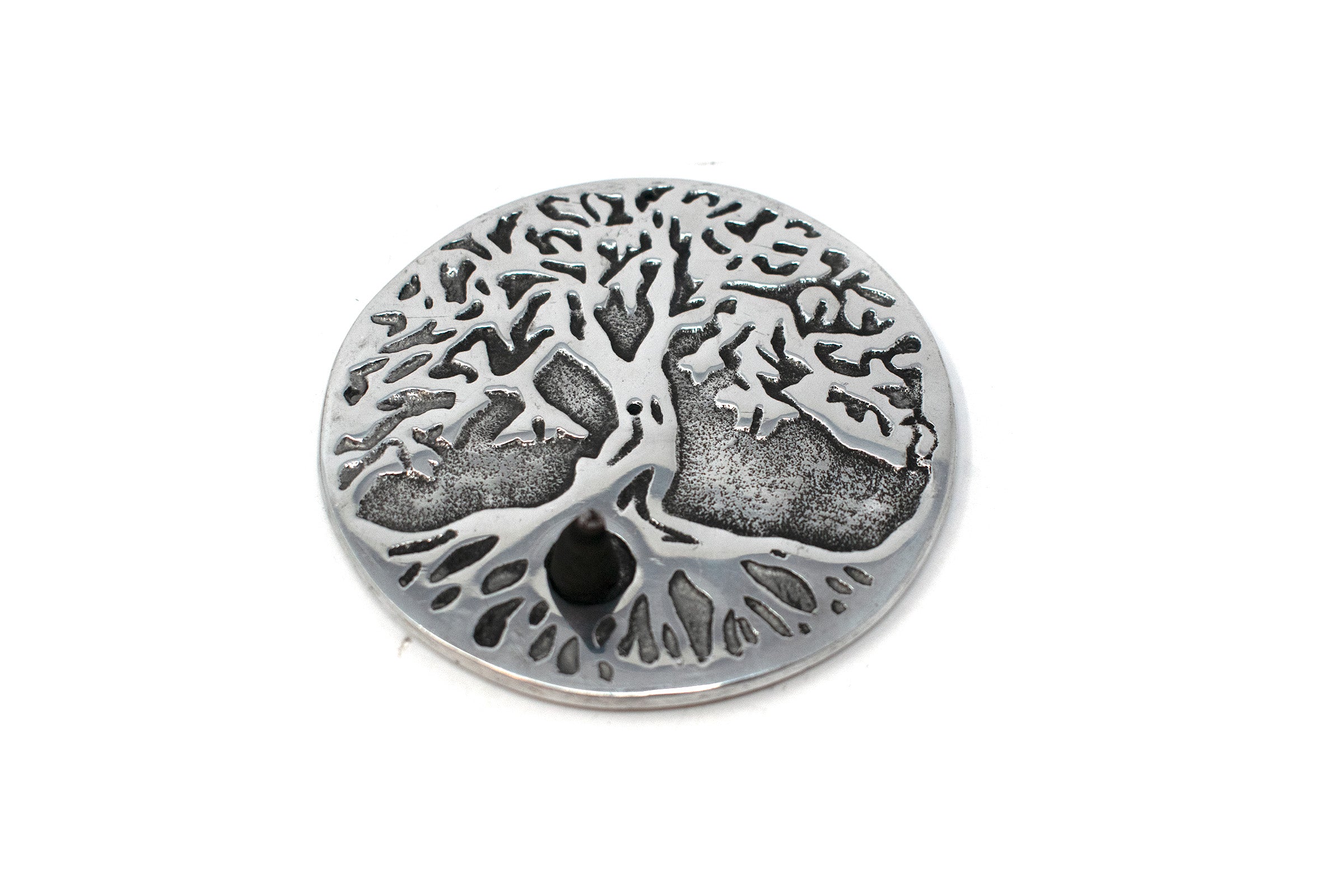 yggdrasil metal cone incense dish