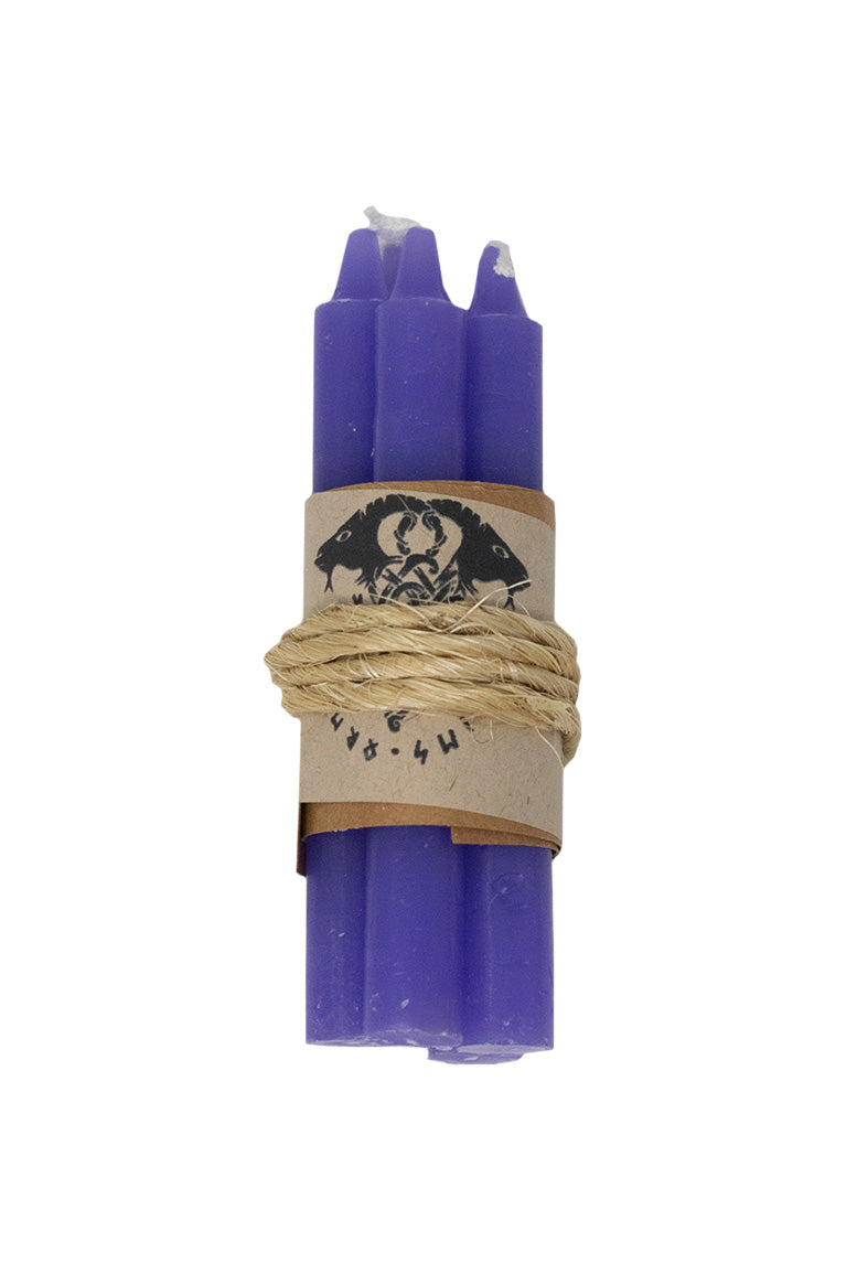 Mini Ritual Spell Candles – Unscented 4” Set for Norse Pagan & Witchcraft Use