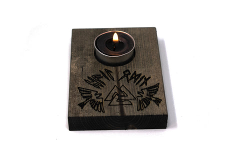 Image of Hail Odin tealight candle holder