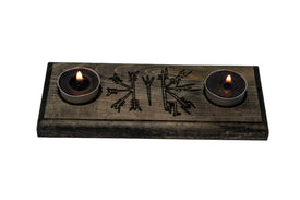 Vegvisir & Helm of Awe tealight candle holder