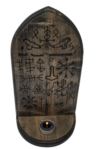 Image of Norse symbols altar