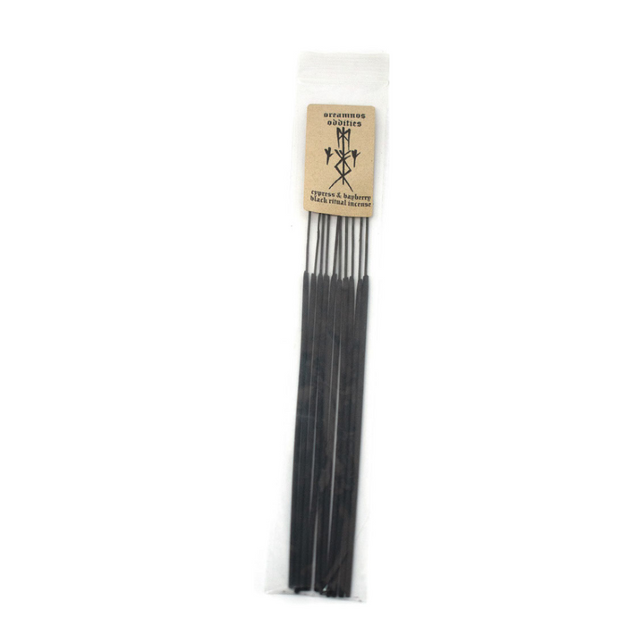Black ritual bindrune incense