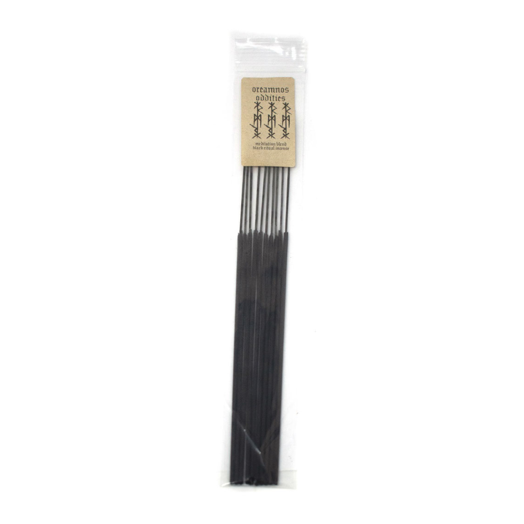 Black ritual bindrune incense