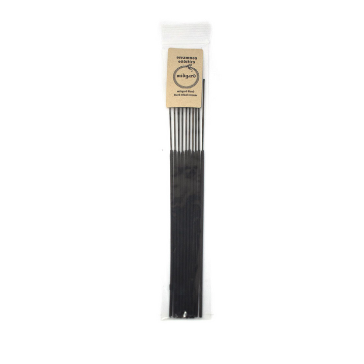 Black ritual bindrune incense