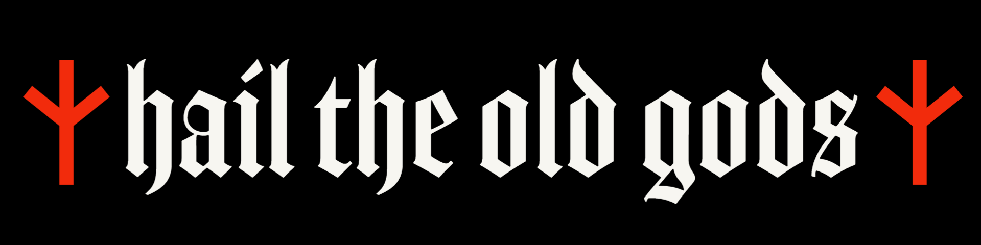 hail the old gods sticker