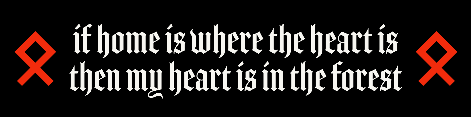 my heart is in the forest sticker