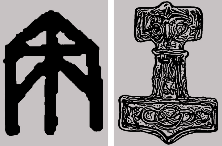 Strength bindrune & Mjolnir women's joggers